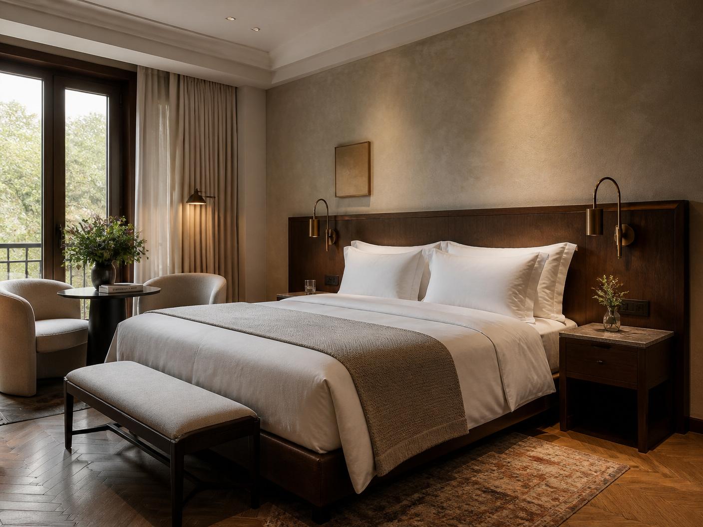 Chambre d'hôtel rénovée par EBC